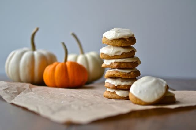 Pumpkin Cookies with Brown Butter Frosting