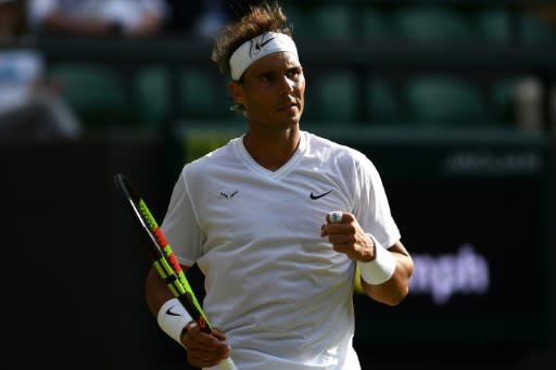 Spanish tennis legend Rafael Nadal set up an enticing second round Wimbledon clash with fiery Australian Nick Kyrgios