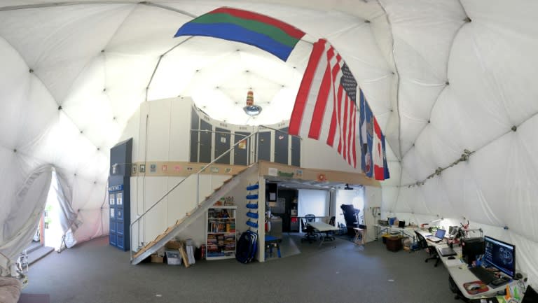 The six people who took part in the NASA experiment in Hawaii lived for a year with little privacy inside a dome that is 36 feet (11 meters) in diameter and 20 feet tall