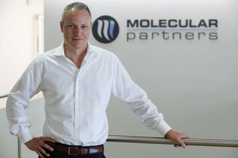 CEO Patrick Amstutz of Swiss biotechnology company Molecular Partners poses in Schlieren