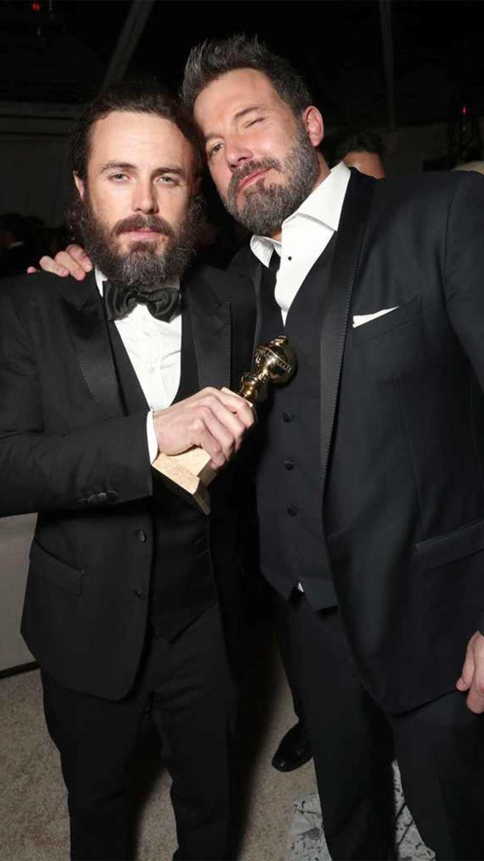 Casey Affleck, Ben Affleck, Golden Globes 2017 Party Pics, Amazon Studios