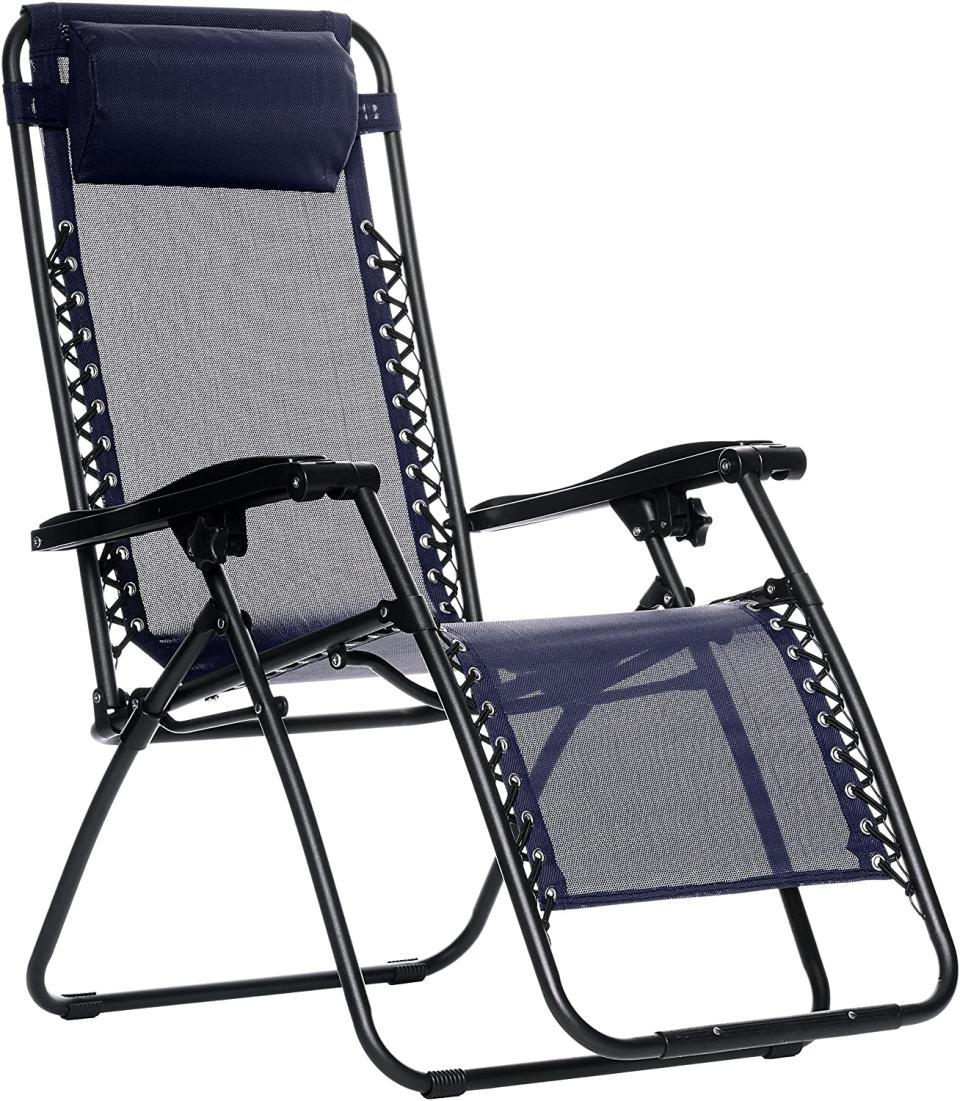 Amazon Basics Outdoor Zero Gravity Lounge Folding Chair. Image via Amazon.