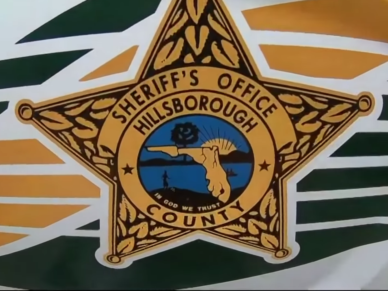 The badge for the Hillsborough County Sheriff's Office: (10 Tampa Bay - YouTube)