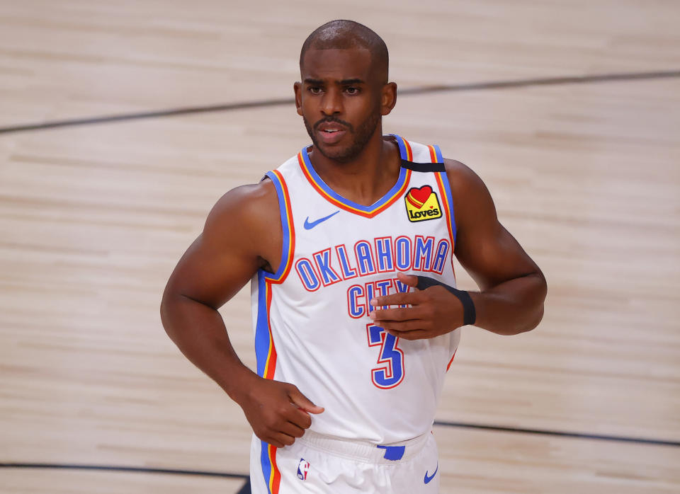 Chris Paul will be playing for a third team in four seasons. (Kevin C. Cox/Getty Images)