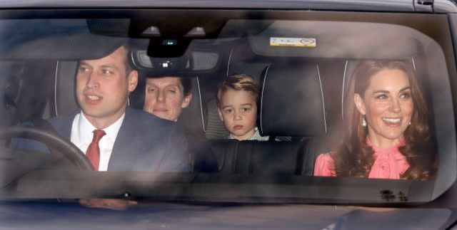 Prince William, Prince George and Kate Middleton