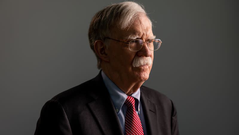 John Bolton, former national security adviser and U.S. ambassador to the United Nations, poses for a photo after speaking at the Hinckley Institute of Politics at the University of Utah in Salt Lake City on Monday, May 22, 2023.