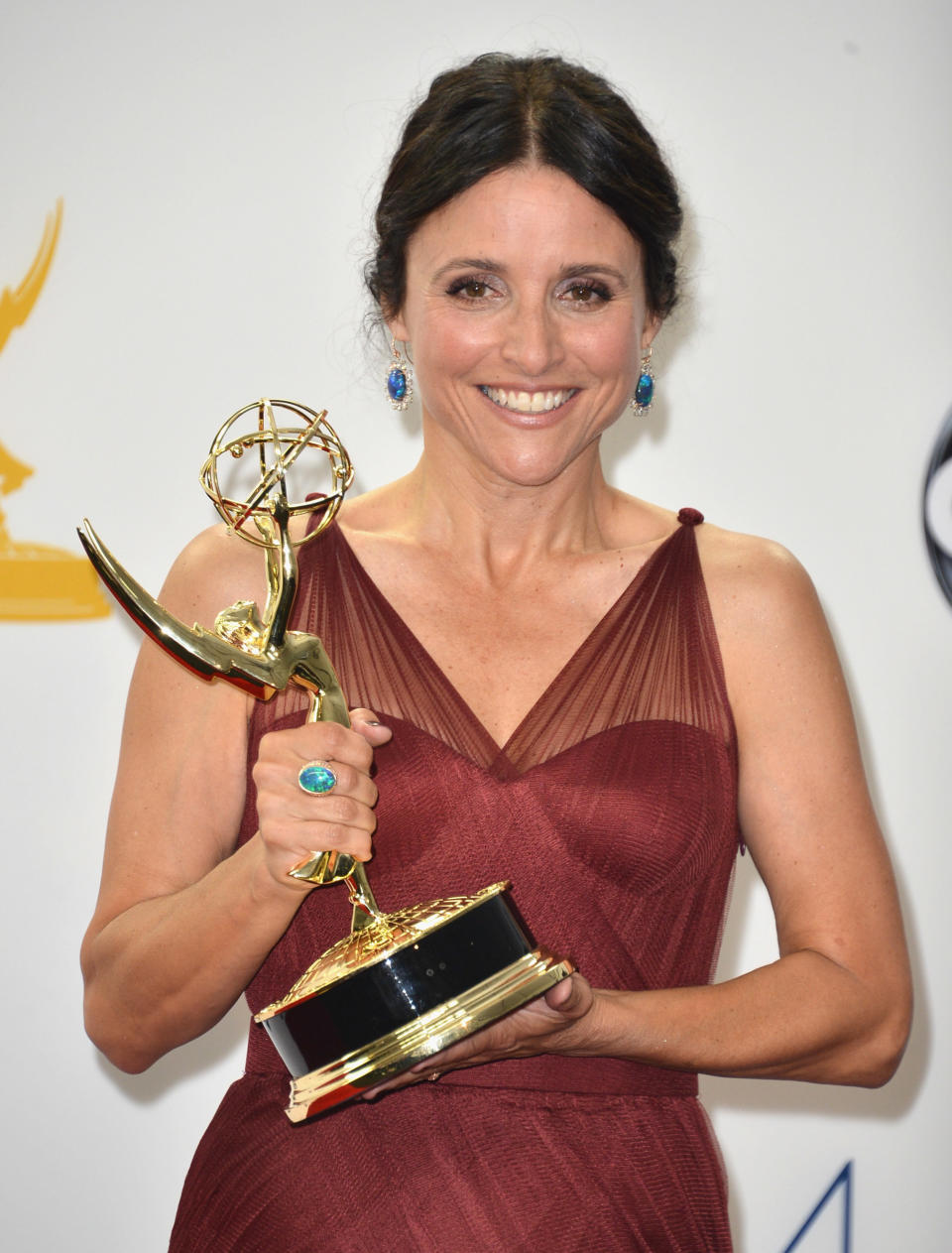 At the 2010 SAG Awards, <a href="http://www.huffingtonpost.com/2010/01/23/julia-louis-dreyfus-shows_n_434380.html">Louis-Dreyfus told Giuliana Rancic</a> how she looks so good on the red carpet: "You gotta have Spanx. Keep the spanx on and it will all work out!" 