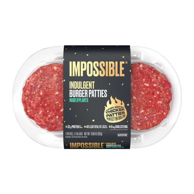 New Impossible Indulgent Burger Patties<p>Courtesy of Impossible Foods</p>
