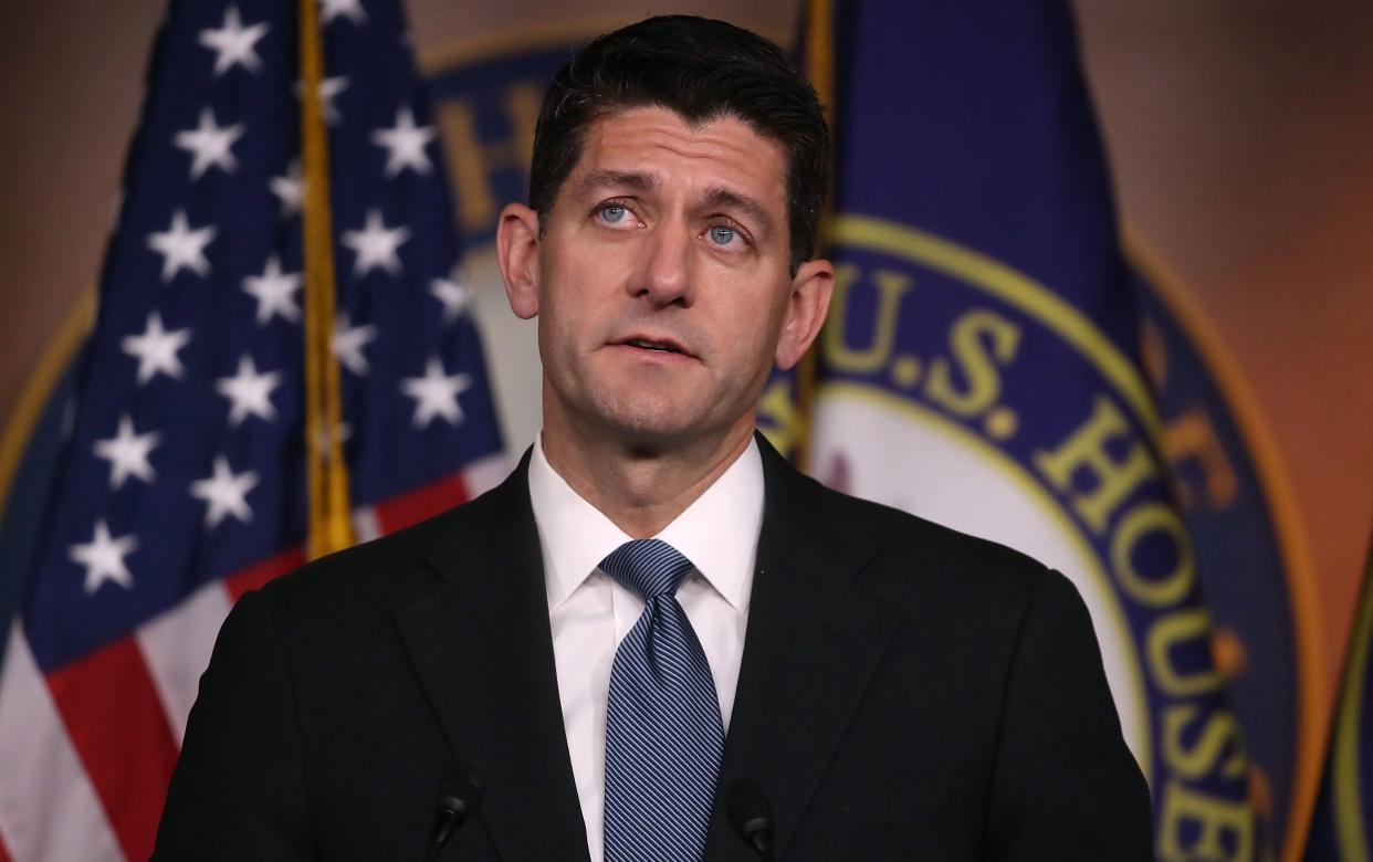 House Speaker Paul Ryan (R-Wis.) speaks to media on Sept. 6, 2018. (Photo: Mark Wilson via Getty Images)