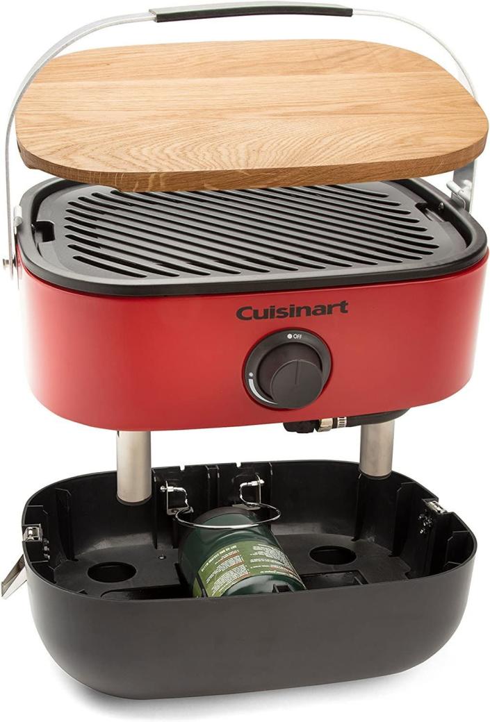 <p><strong>Cuisinart</strong></p><p>amazon.com</p><p><strong>$181.99</strong></p><p><a href="https://www.amazon.com/dp/B07C2KCQXX?tag=syn-yahoo-20&ascsubtag=%5Bartid%7C10050.g.40512676%5Bsrc%7Cyahoo-us" rel="nofollow noopener" target="_blank" data-ylk="slk:Shop Now" class="link ">Shop Now</a></p><p>Speaking of perfectly cooked meats, this gas grill allows him to take his grilling game on the go from the beach to the baseball park. </p>