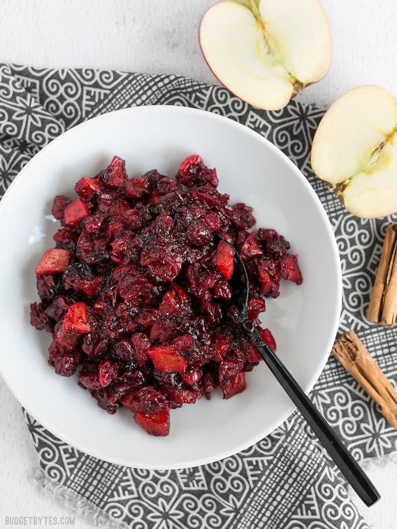 Roasted Apple Cranberry Relish