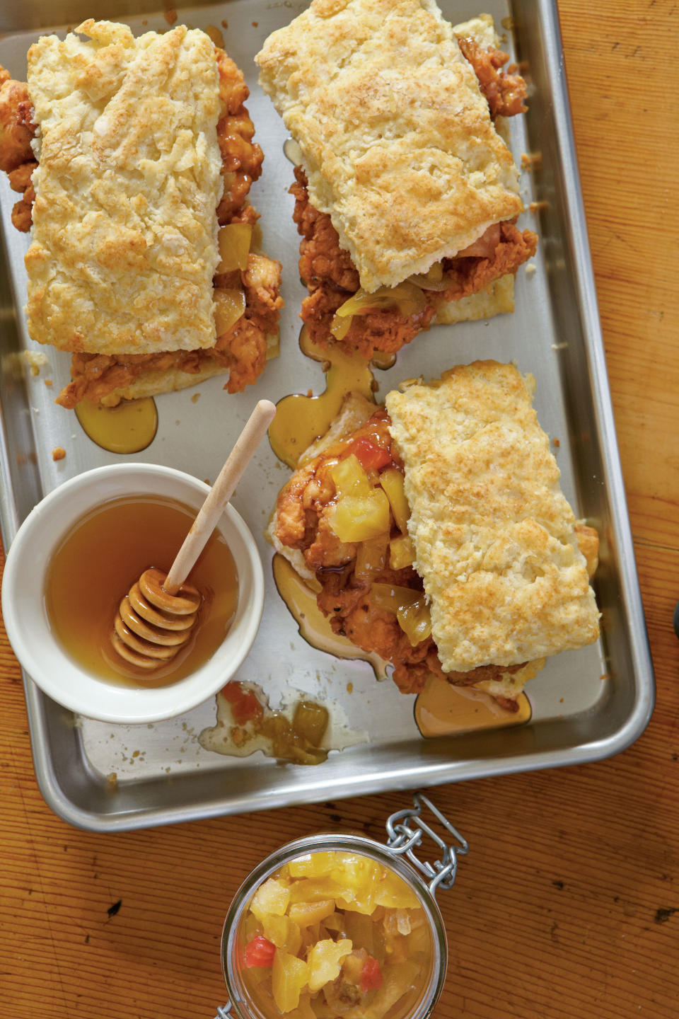 Fried Chicken Thighs & Biscuits