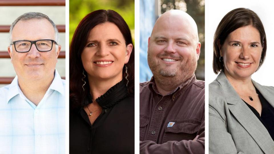 From left: Chris Blanchard, Kathy Corless, Josh Johnston and Theresa Vawter, candidates for Boise City Council District 3.