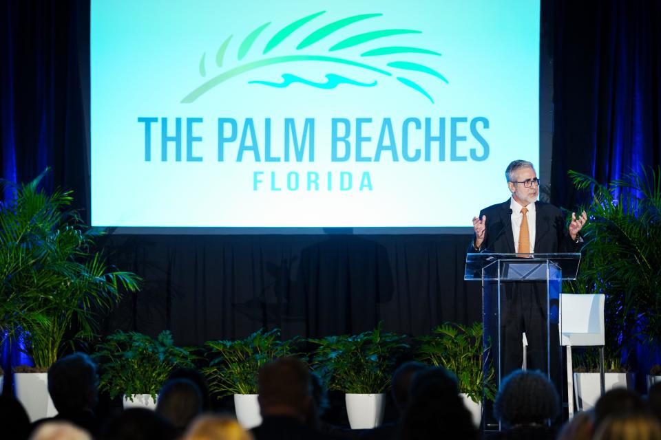 Jorge Pesquera speaks at the State of Tourism summit on Feb. 1.