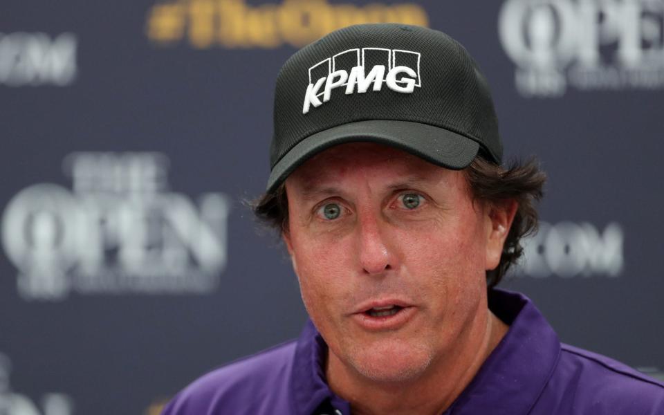 Phil Mickelson. - PA