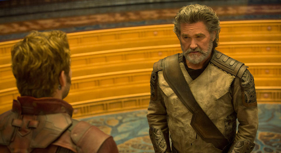 Kurt Russell plays Star-Lord's estranged father Ego in 'Guardians of the Galaxy Vol. 2' (Disney)