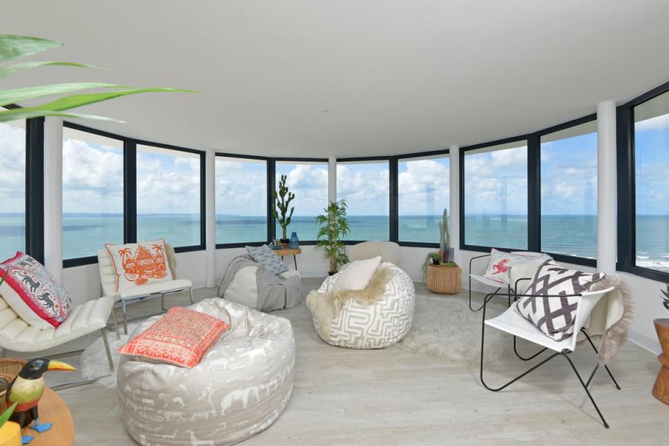 The lighthouse’s storm room offers far-reaching panoramic views (Knight Frank)