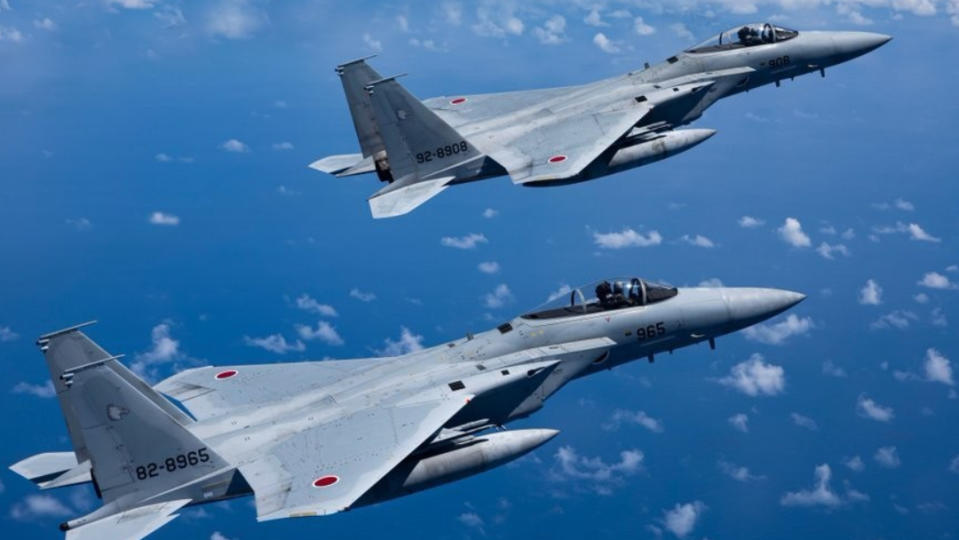 日本航空自衛隊的F-15戰機。示意圖。翻攝防衛省統合幕僚監部資料照