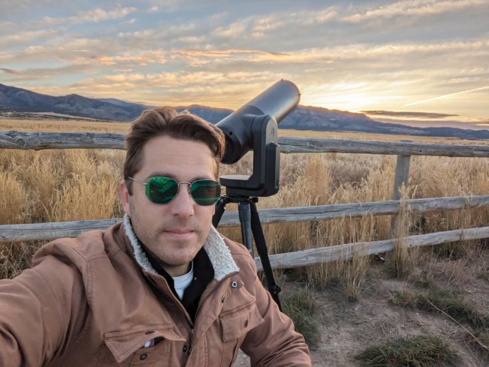 Brett Tingley roughed an arduous drive through the desert to arrive at this spot and take in an eclipse last year. Courtesy of Brett Tingley