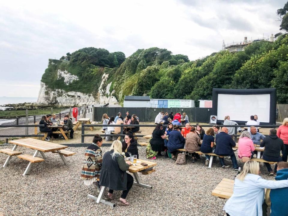 On nice days sit out in the garden of the Coastguard (The Coastguard)