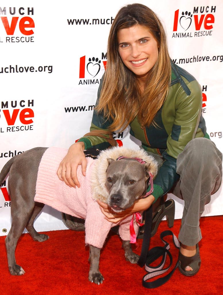 Lake Bell and dog Margaret