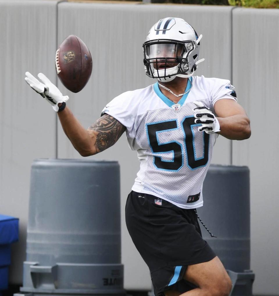 Since he was a boy, Carolina Panthers rookie Christian Miller says he has always drawn inspiration from his mother, Lisa.