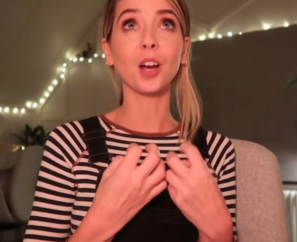 Zoella released a video claiming she doesn't have any say in how much Boots priced the advent calendar. Photo: YouTube/oella