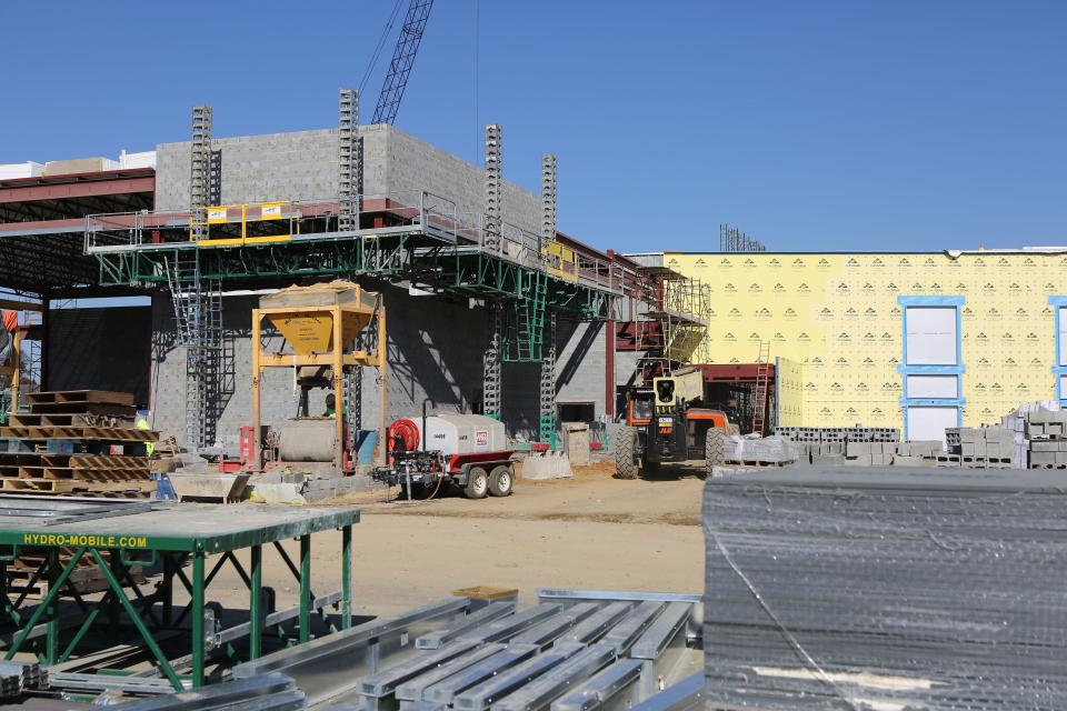 Construction of the new Everett Meredith Middle School in the Appoquinimink School District is underway.