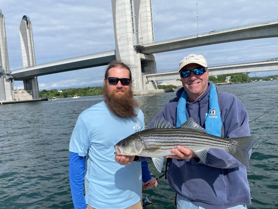 Captain Ritchie White and Veteran Eric Muirhead fishing on Green Flash.