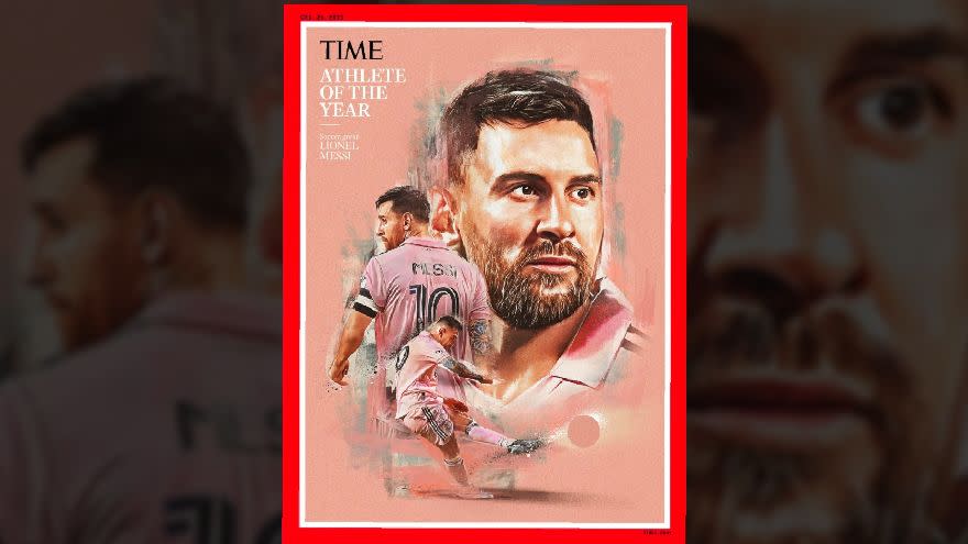 Lionel Messi en la tapa de la revista Time