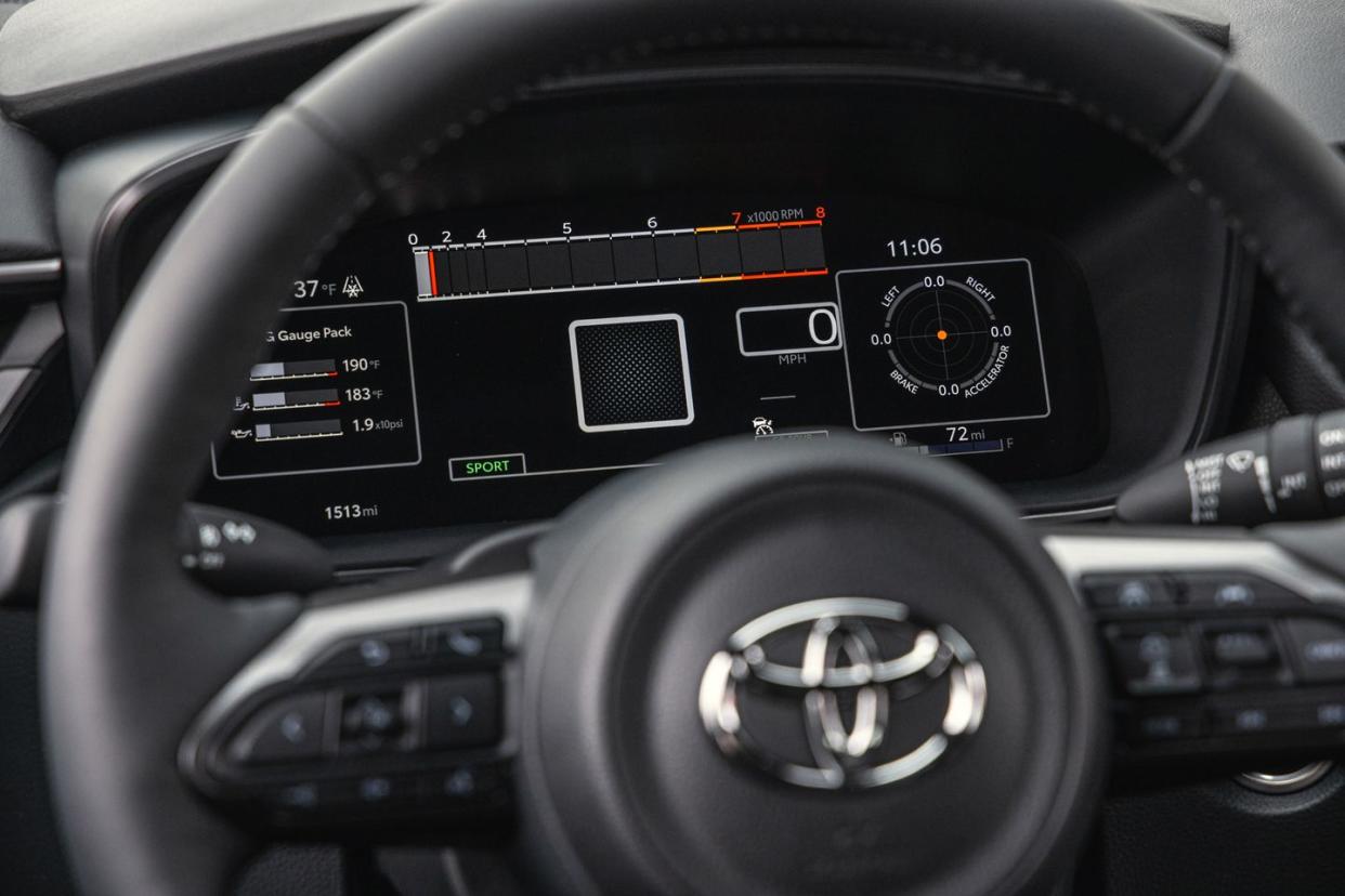 2024 toyota gr corolla interior