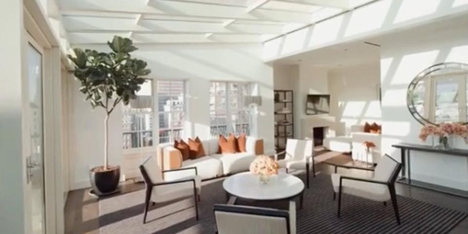 The interior of The Mark's penthouse suite