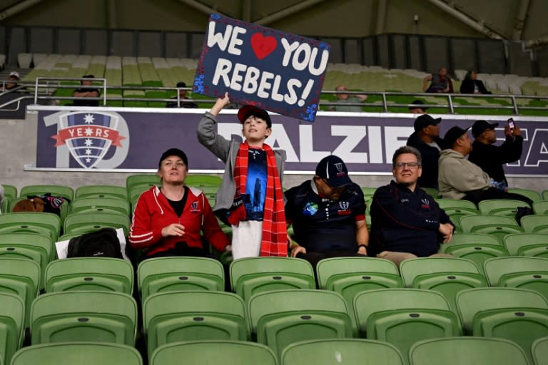 Rugby Australia and the defunct Melbourne Rebels are embroiled in a bitter legal dispute (William WEST)