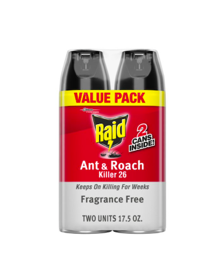 Raid Ant & Roach Killer Fragrance-Free Spray