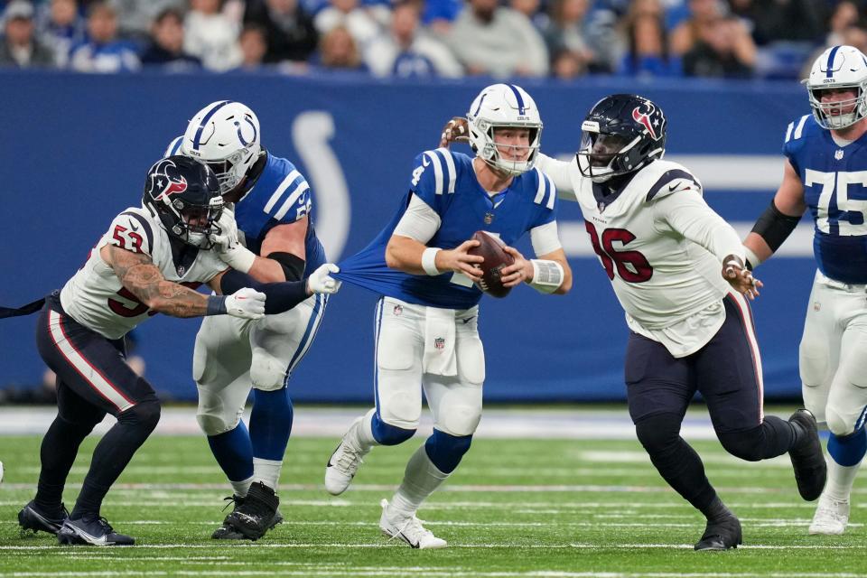Matt Ryan's season with the Indianapolis Colts did not go as anticipated, as he threw 14 touchdown passes to 13 interceptions and was benched two different times.