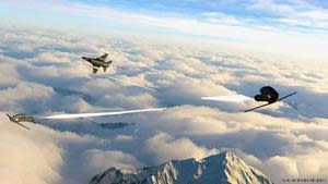 "Artist’s impression of Wave Engine Corp.’s Versatile Air-Launched Platform (VALP) launched from a fighter aircraft"