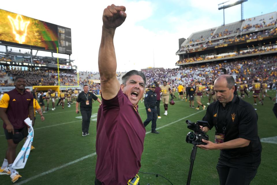 One college football writer thinks Shaun Aguano and the Arizona State football team will be celebrating an upset over UCLA in Tempe on Saturday night.