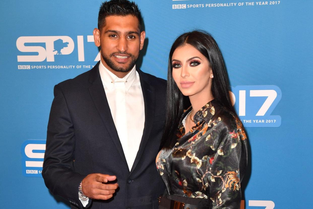 Proud parents: Amir Khan and Faryal Makhdoom have welcomed their second child: Anthony Devlin/PA Wire/PA Images