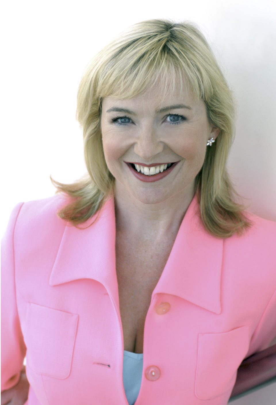 - weather presenter / weather forecaster Carol Kirkwood, 2004. (Photo by Jeff Overs/BBC News & Current Affairs via Getty Images)