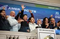 Amer Sports IPO at the NYSE in New York