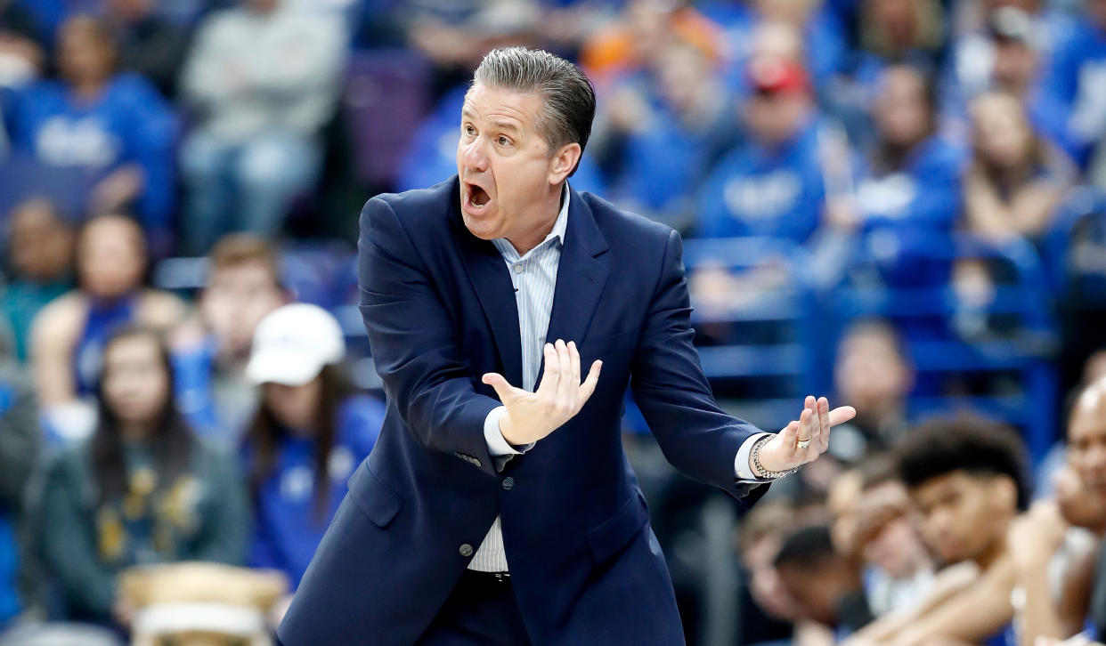 John Calipari and the Kentucky Wildcats often complain about their NCAA tournament draws. But their gripes this year are legitimate. (Getty)