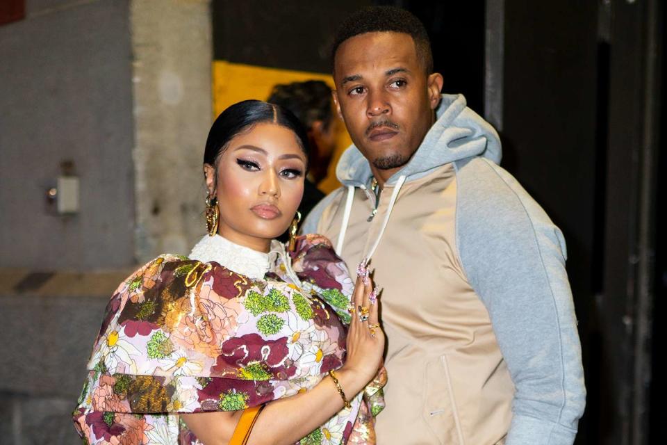 Gotham/GC Images Nicki Minaj and Kenneth Petty in New York City in February 2020