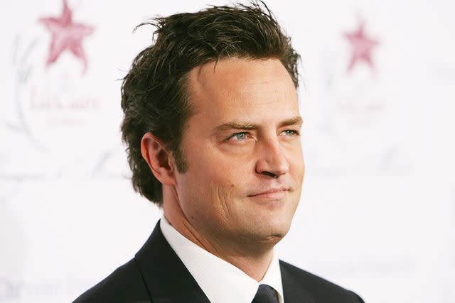 <p>Michael Buckner/Getty</p> Matthew Perry arrives at the 9th Annual Dinner Benefiting the Lili Claire Foundation at the Beverly Hilton Hotel on October 14, 2006 in Beverly Hills, California