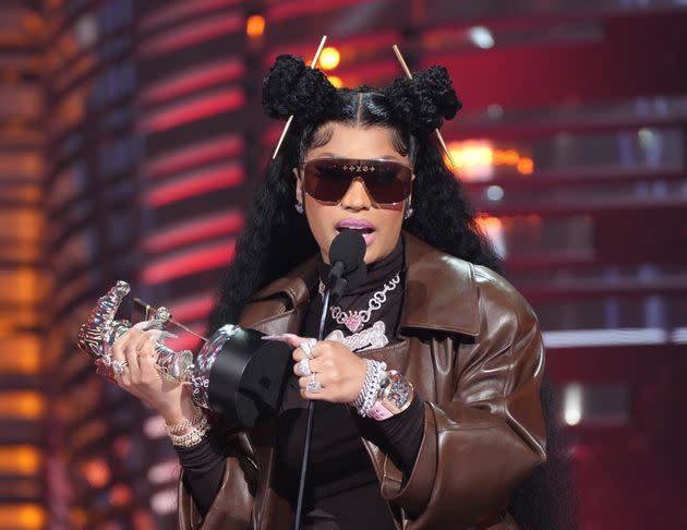 Nicki Minaj accepts the Best Hip Hop award for 