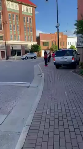 Protestors say a driver veered toward them Friday, May 7, 2021, near the Fayetteville Market House.