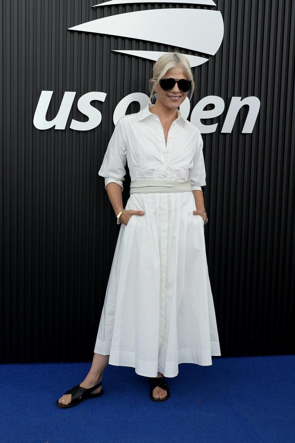 Selma Blair at the US Open on September 7 (Getty Images)