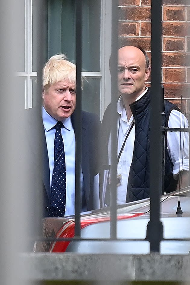 Johnson and Cummings in 2019 (Photo: DANIEL LEAL via Getty Images)