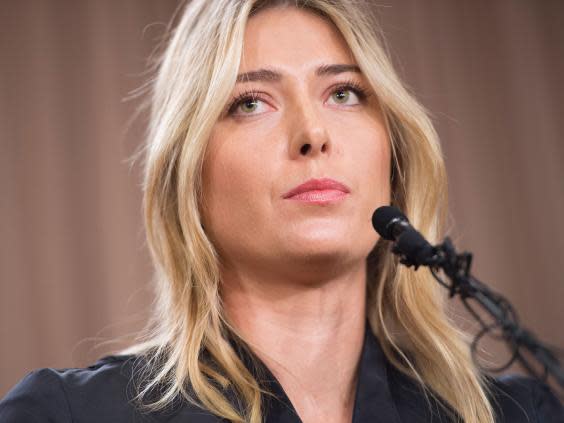 Sharapova revealed in January 2016 that she had failed a drugs test (Getty)