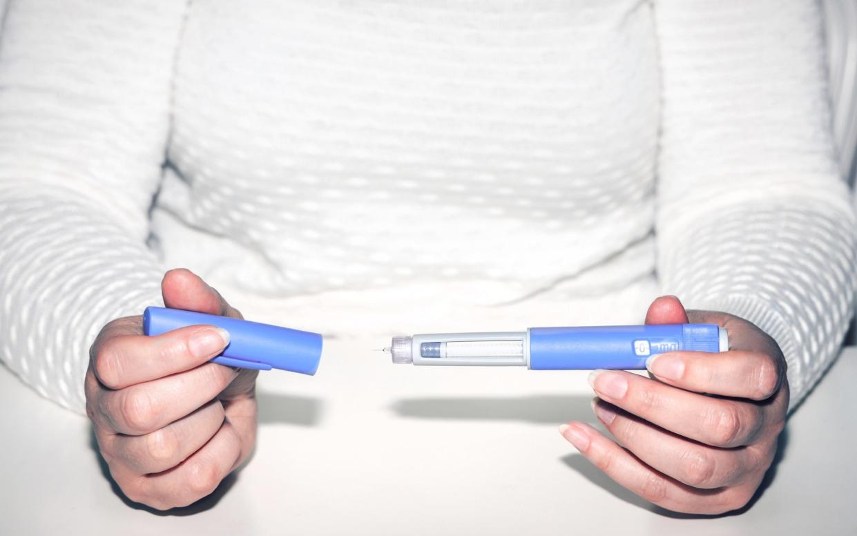 The weight-loss drugs are self-administered with an injection pen