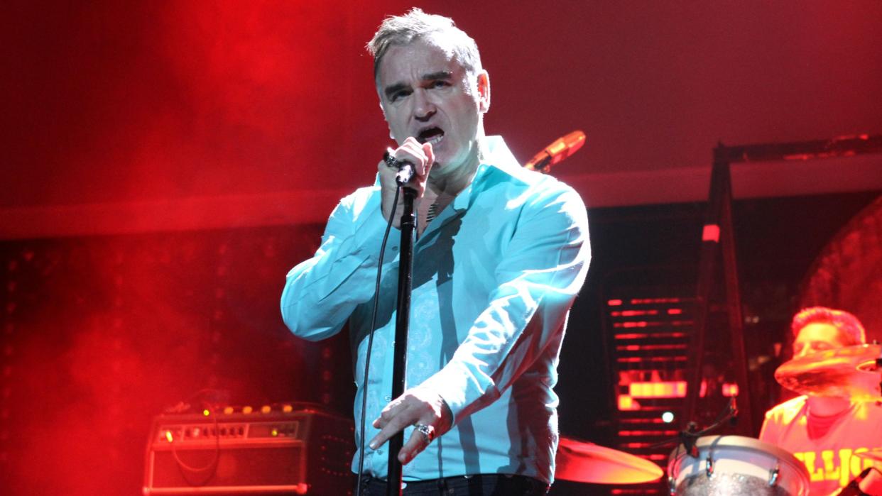 NEW YORK - OCTOBER 12, 2012: Morrissey performs in concert at Radio City Music Hall on October 12, 2012 in New York City.